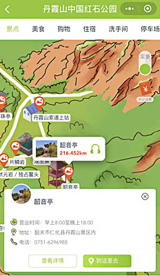 松江景区手绘地图智慧导览和语音结合，让景区“活”起来